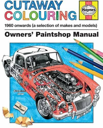 Haynes cutaway colouring book - colouring,